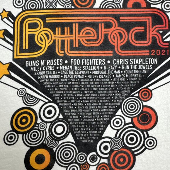 BottleRock Napa Valley Concert Graphic T-Shirt Large Guns N' Roses Festival Tee - Picture 4 of 10